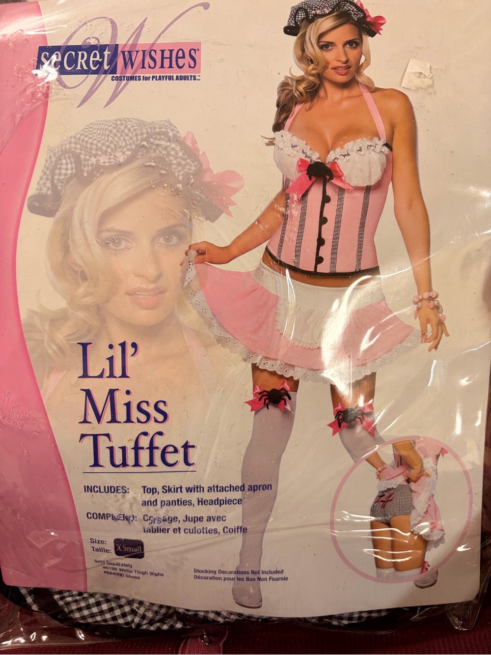 Brand New Lil' Miss Tuffet Pink Corset Halloween Costume
